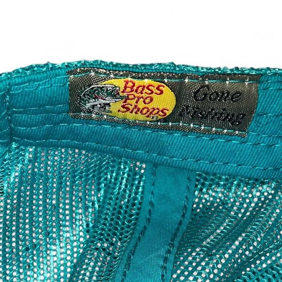 Bass-pro-shops Mens Teal logo snapback Hat - Picture 5 of 6
